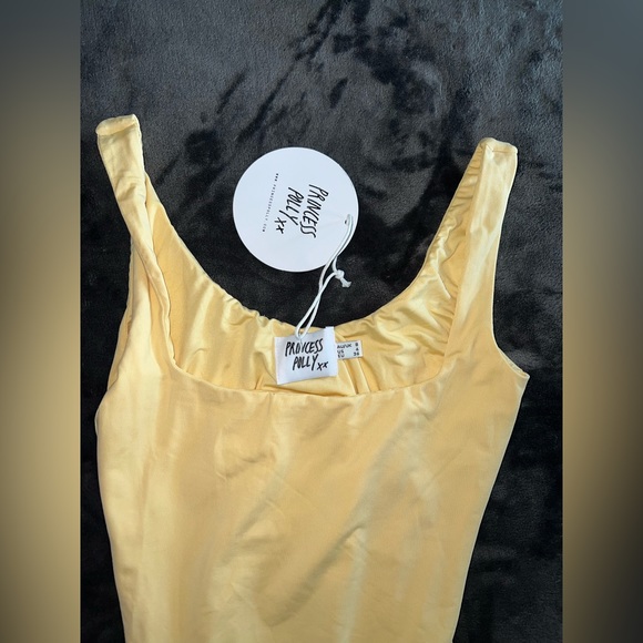 Princess Polly Tamikah Bodysuit in Yellow Size 4 New with tag - Picture 16 of 16
